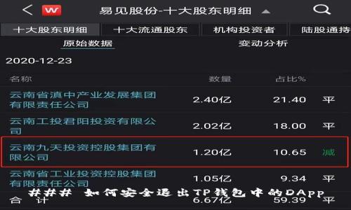### 如何安全退出TP钱包中的DApp