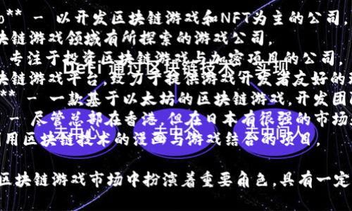 以下是一些日本的区块链游戏公司名字，供您参考：

1. **Double Jump Tokyo** - 以开发区块链游戏和NFT为主的公司。
2. **Asobimo** - 在区块链游戏领域有所探索的游戏公司。
3. **Gumi Cryptos** - 专注于投资区块链游戏与加密项目的公司。
4. **Oasys** - 日本区块链游戏平台，致力于提供游戏开发者友好的环境。
5. **My Crypto Heroes** - 一款基于以太坊的区块链游戏，开发团队为Double Jump Tokyo。
6. **Animoca Brands** - 尽管总部在香港，但在日本有很强的市场和业务。
7. **FamiManga** - 利用区块链技术的漫画与游戏结合的项目。

这些公司或项目在日本的区块链游戏市场中扮演着重要角色，具有一定的创新性和活力。